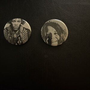 Buttons Black and White Portrait Set